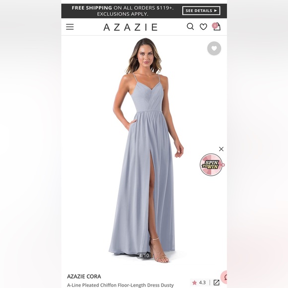 Azazie Dresses & Skirts - Azazie Cora in Dusty Lavender